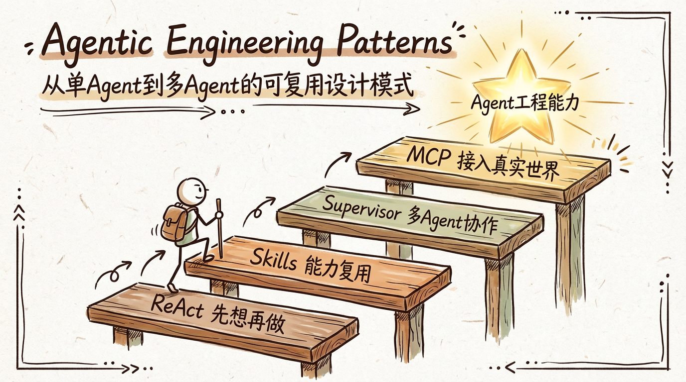 Featured image of post Agentic Engineering Patterns——从单 Agent 到多 Agent 的可复用设计模式
