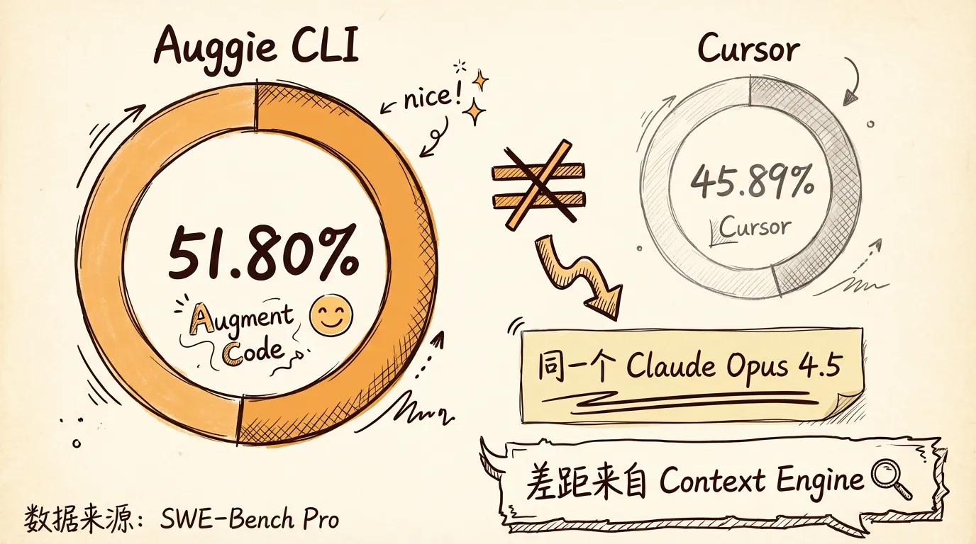 Auggie CLI vs Cursor 数据对比
