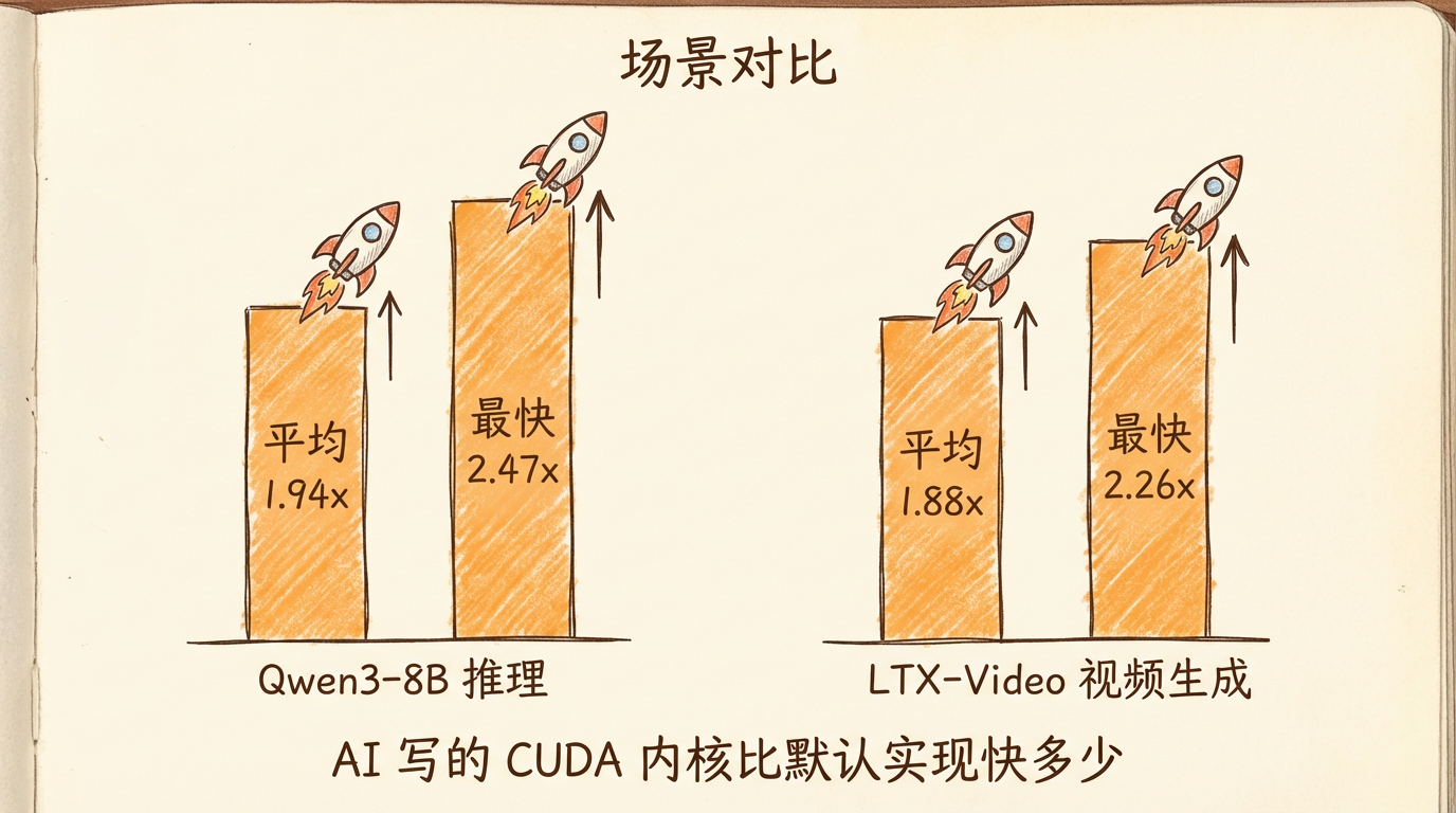 AI 写的 CUDA 内核性能加速