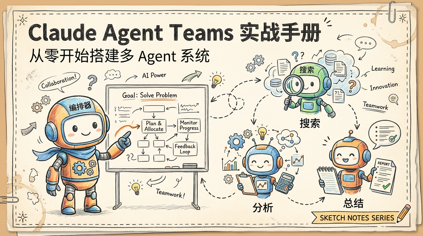 Featured image of post Claude Agent Teams 实战手册：从零开始搭建多 Agent 系统
