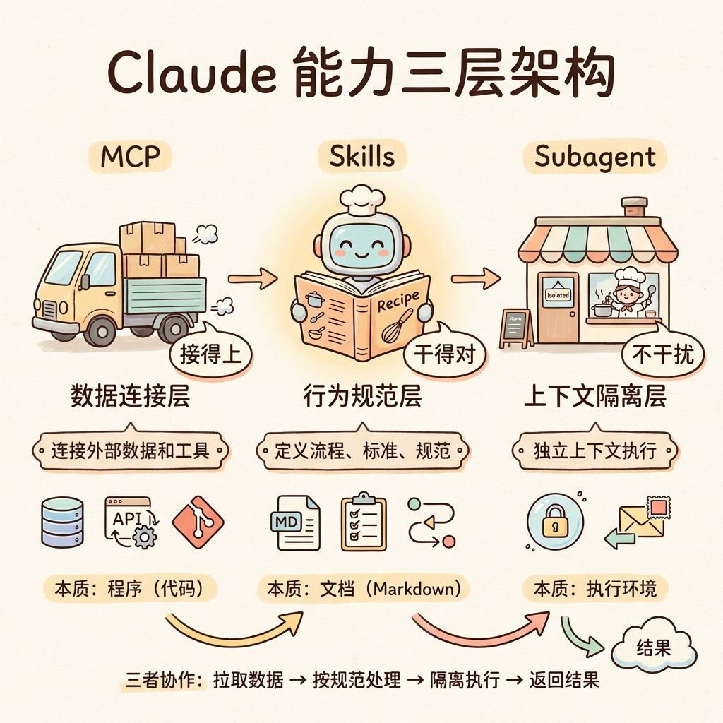 Claude 能力三层架构