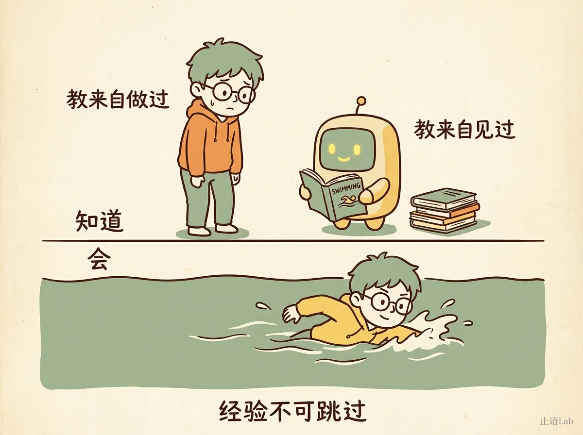 游泳池边的教练和学员