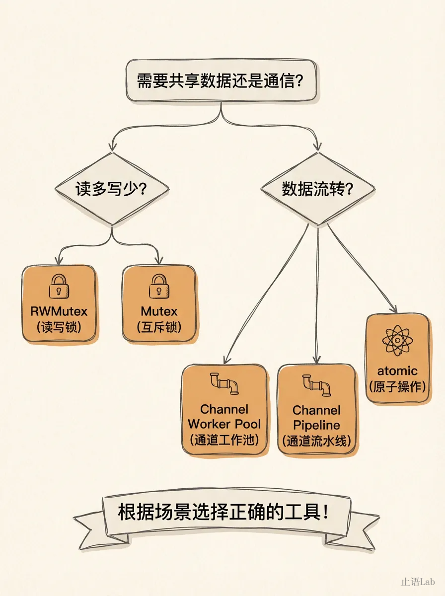Channel vs Mutex 决策树