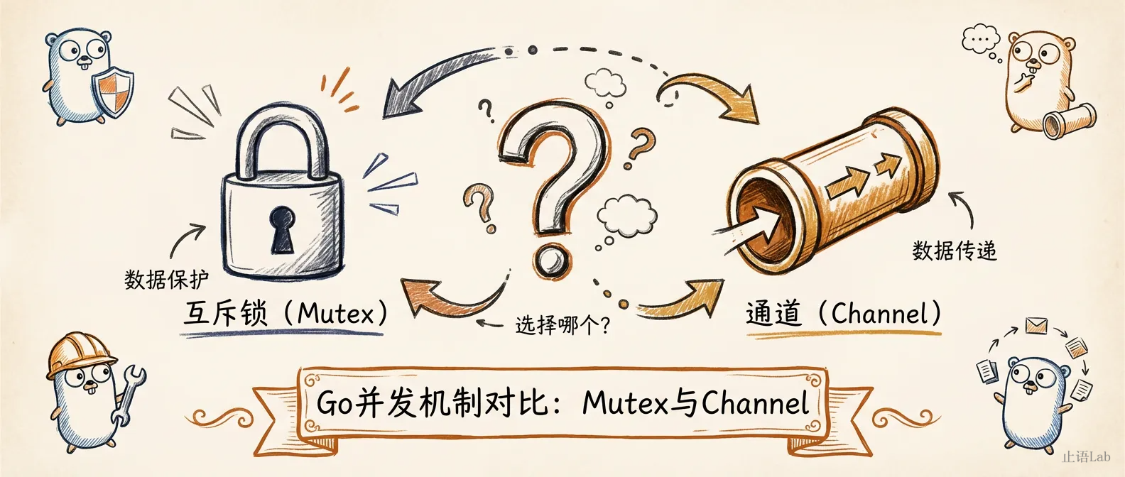 封面:Channel 还是 Mutex?