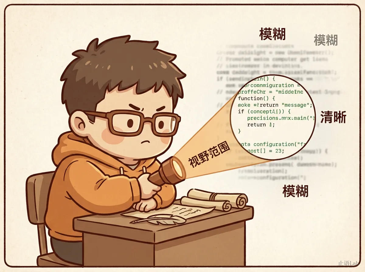 概念图:小编译器手电筒光圈