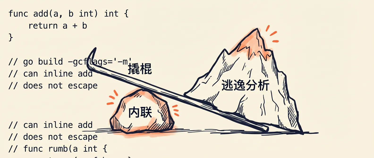 Featured image of post Go 内存管理优化：内联是逃逸分析的隐藏杠杆
